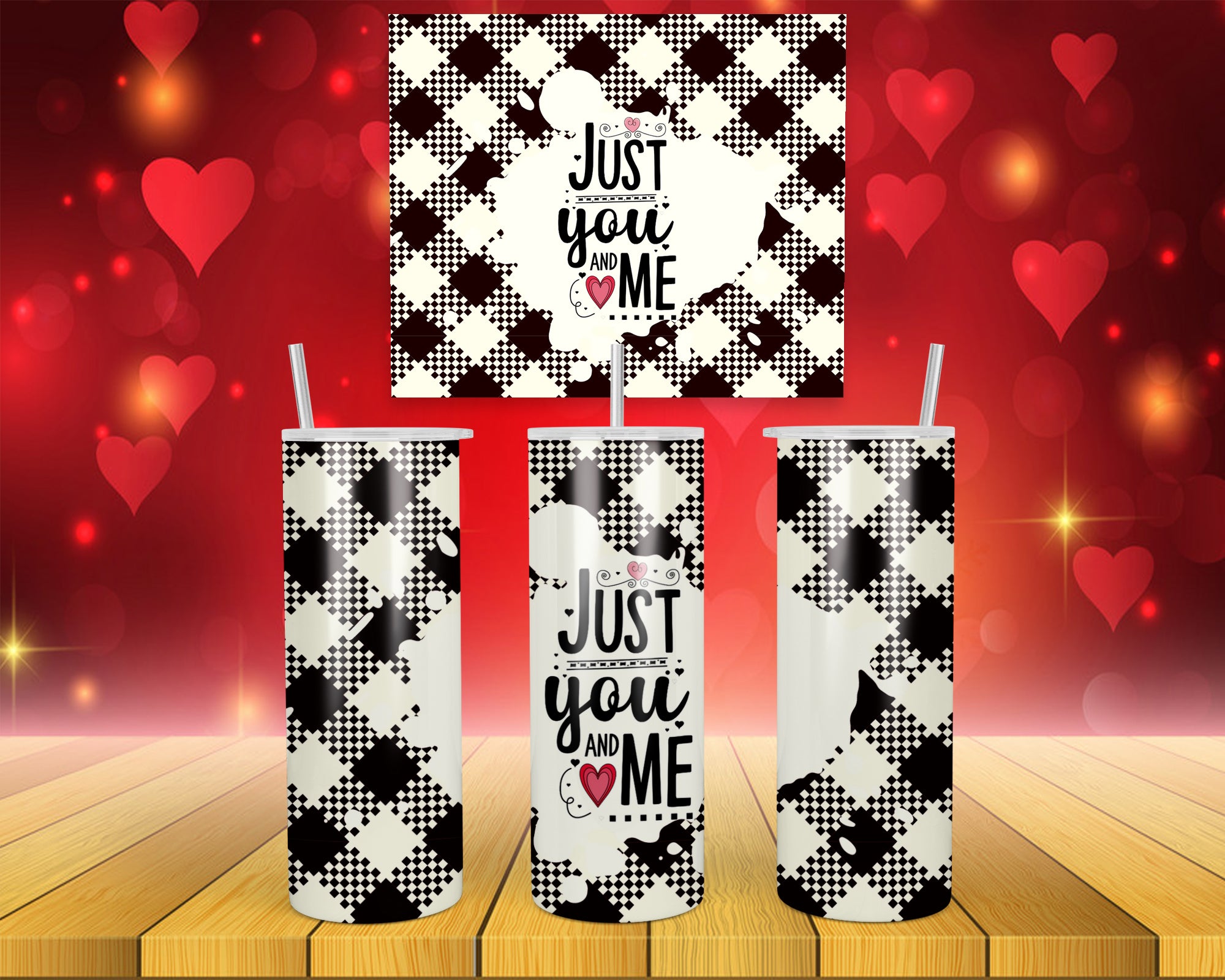 Valentines Design 14 - 20oz Skinny Tumbler